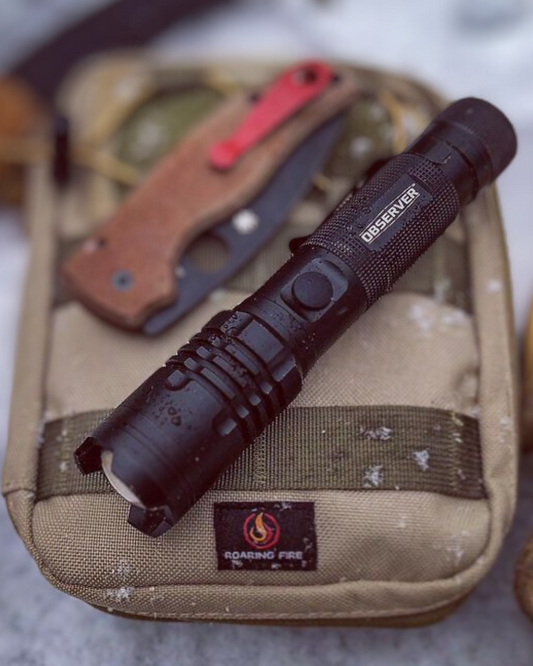 1200 Lumen Tactical LED Rechargeable Flashlight with Power Bank & Dual Power