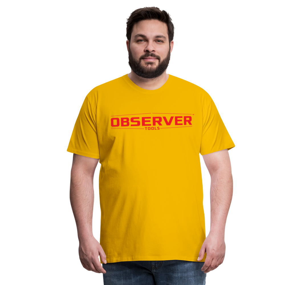 Men's T-Shirt - Orange Logo - Observer Tools