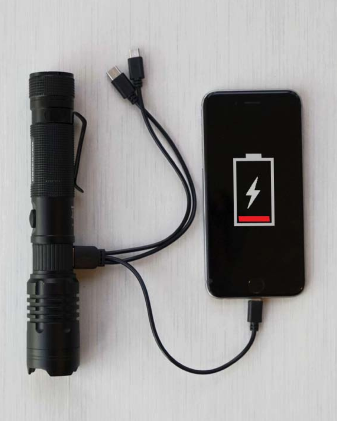 Lights with Phone Charger