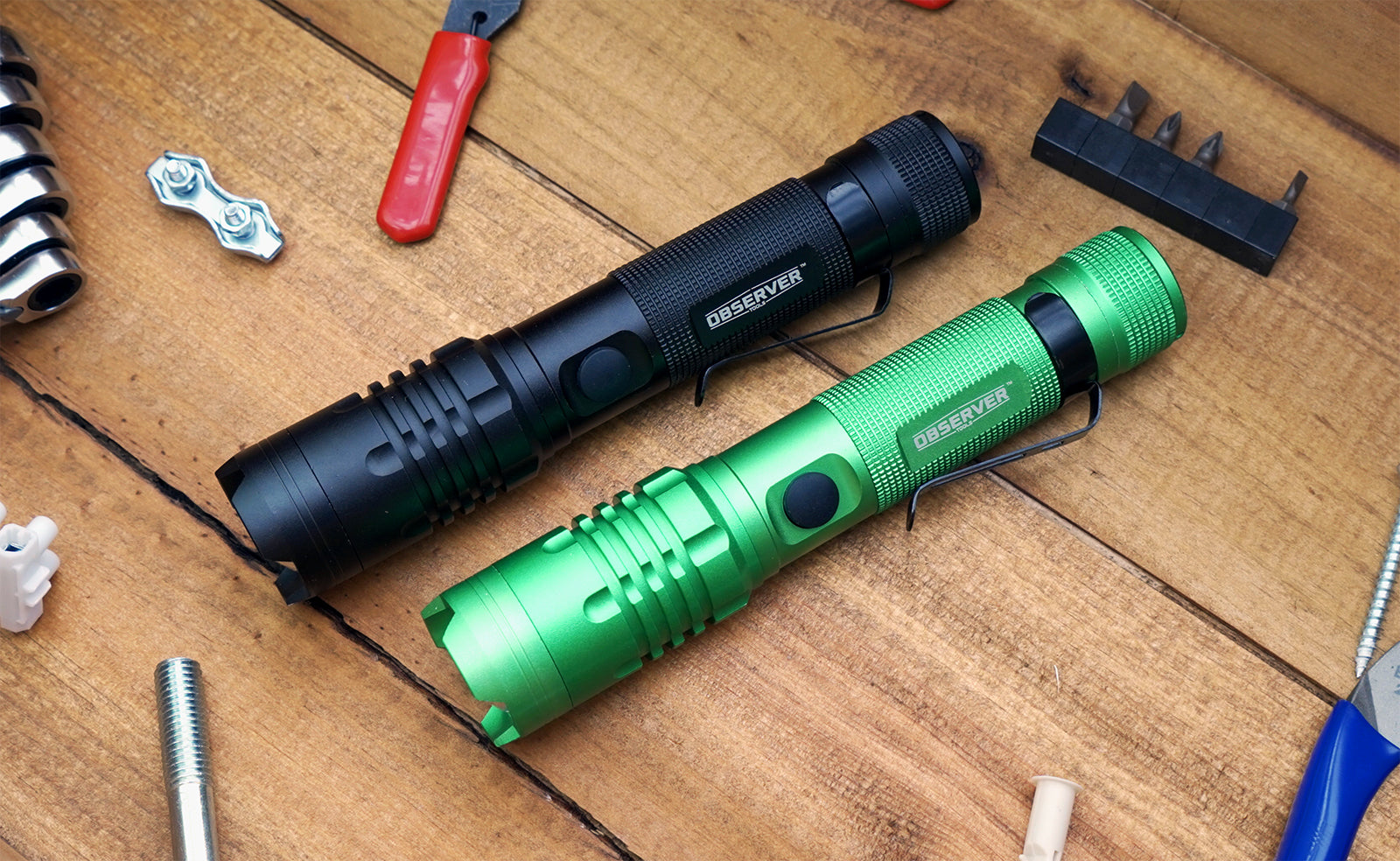 Lampe frontale Observer Tools, rechargeable et intensité variable