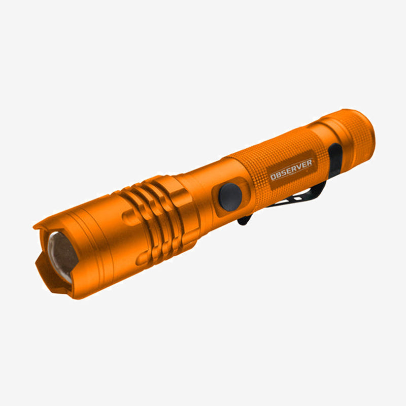 OBS-FL1 1200 Lumen Tactical LED Rechargeable Flashlight with Power Bank & Dual Power
