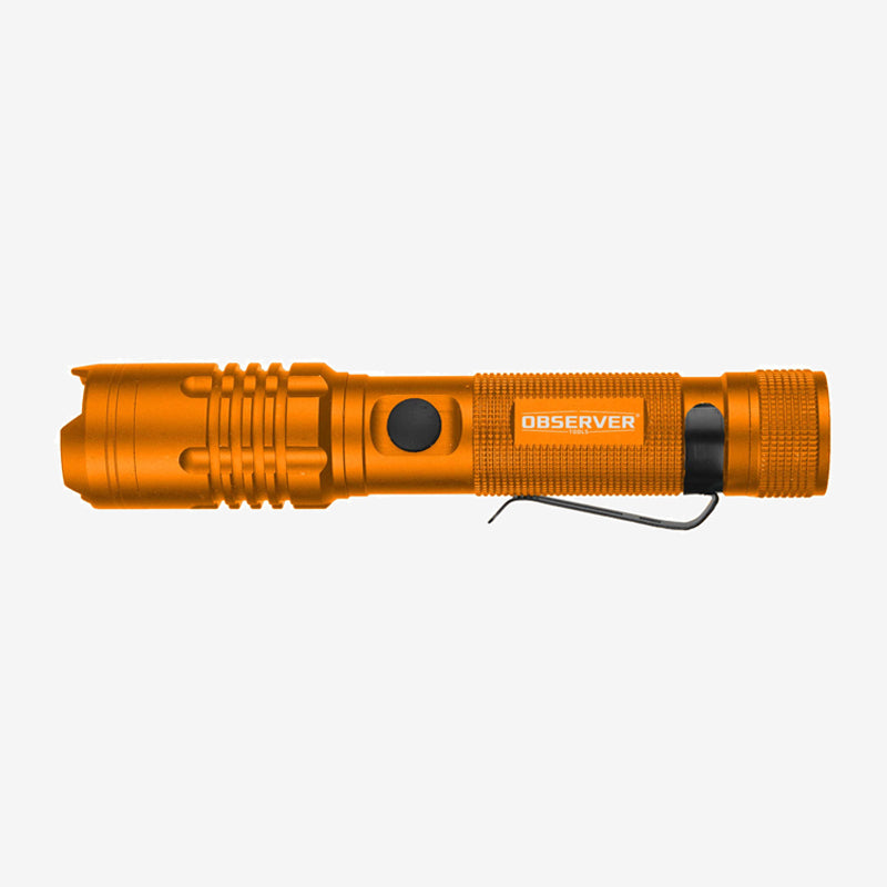 OBS-FL1 1200 Lumen Tactical LED Rechargeable Flashlight with Power Bank & Dual Power