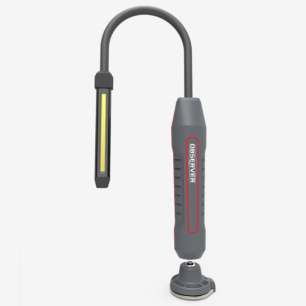 600 Lumen Dual-Lamp LED Rechargeable Slim Light with Stepless Dimming ...