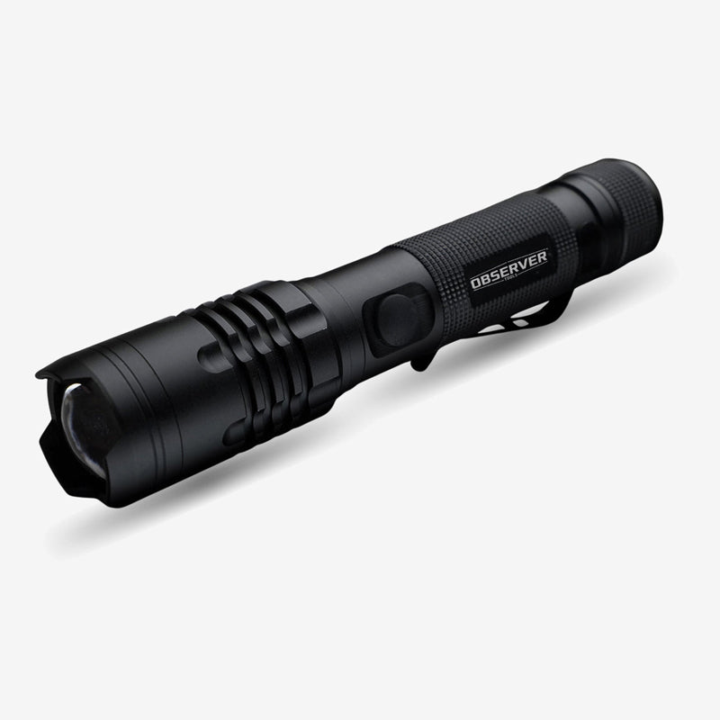 1200 Lumen Tactical LED Rechargeable Flashlight with Power Bank & Dual Power