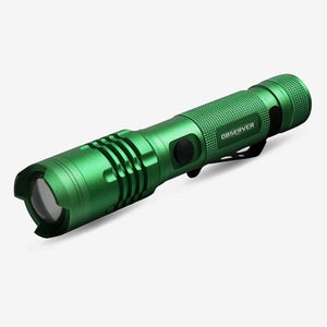 OBS-FL1 1200 Lumen Tactical LED Rechargeable Flashlight with Power Bank & Dual Power