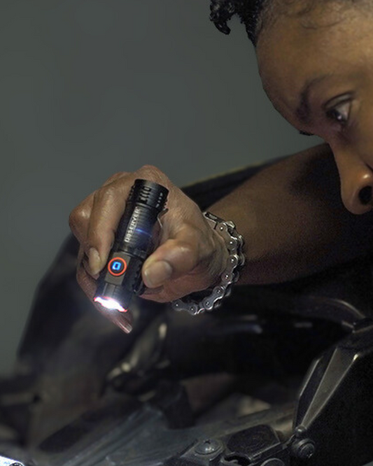 1000 Lumen LED Rechargeable Mini-Flashlight with Turbo Mode and Magnet