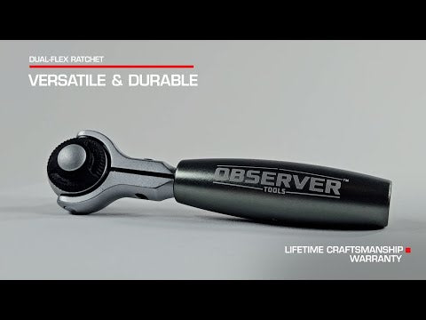 Dual-Flex Ratchet, 72-Teeth, Pivoting Handle, Rotating Head, Quick