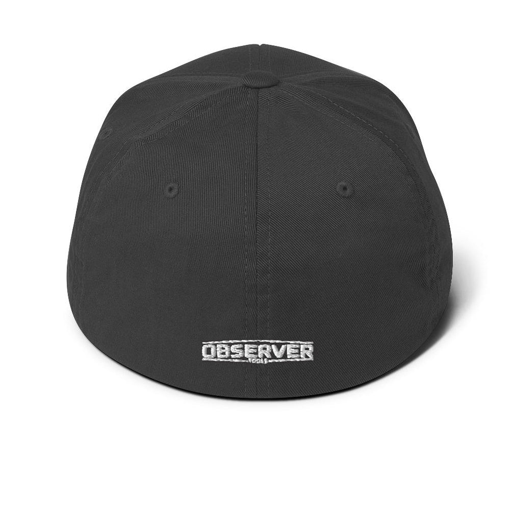 Structured Twill Cap - White Embroidered Logo - Observer Tools