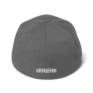 Structured Twill Cap - White Embroidered Logo - Observer Tools