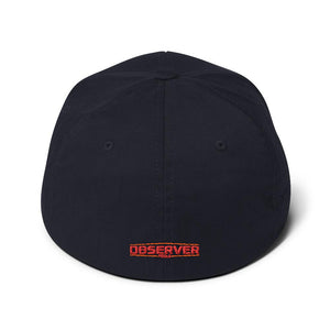 Structured Twill Cap - Orange Embroidered Logo - Observer Tools