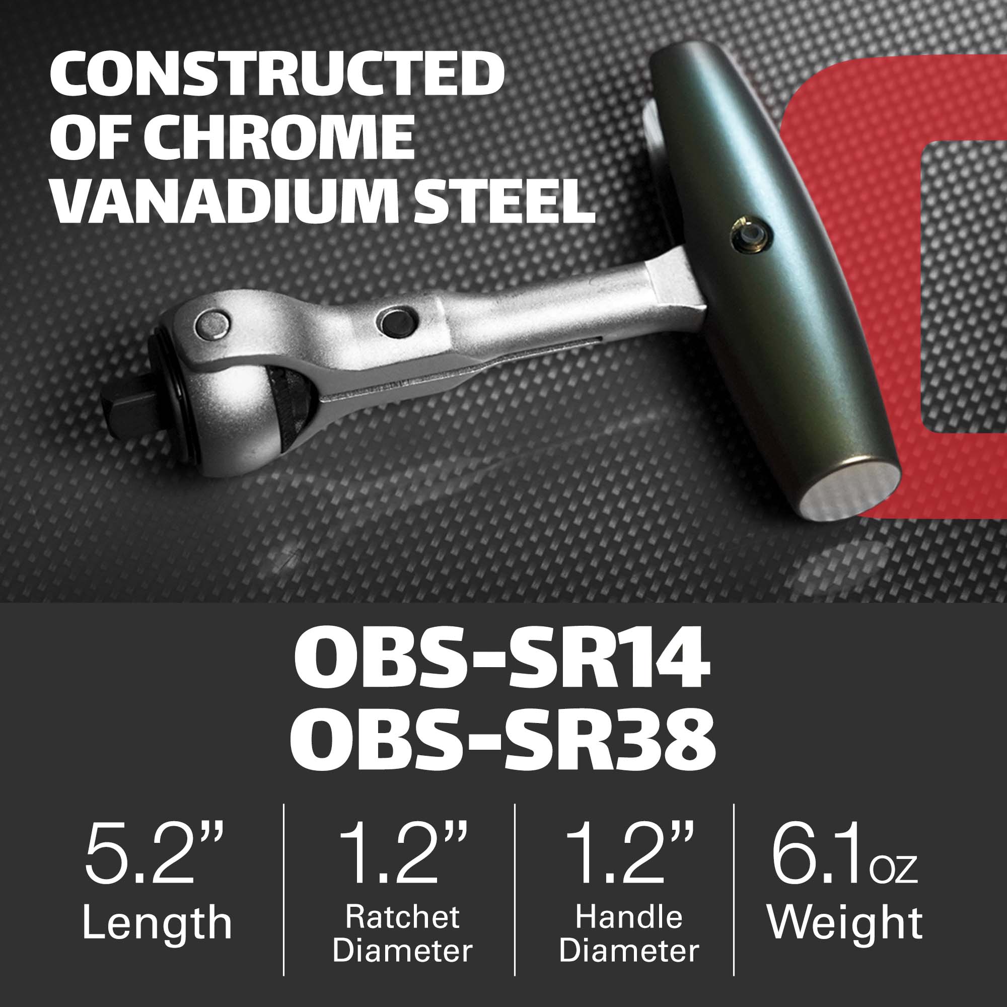 SS-117ラチェット Dual-Flex Ratchet, 72-Teeth, Pivoting Handle, Rotating Head, Quick