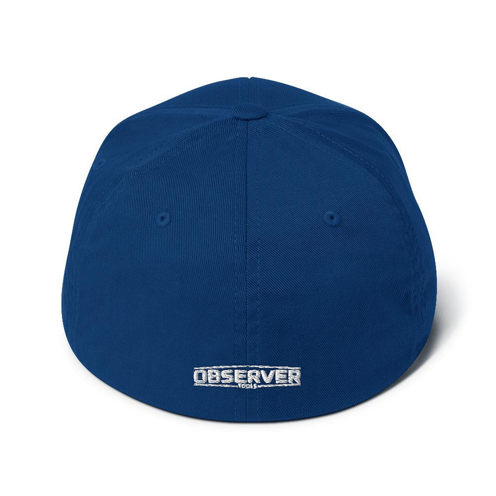 Structured Twill Cap - White Embroidered Logo - Observer Tools