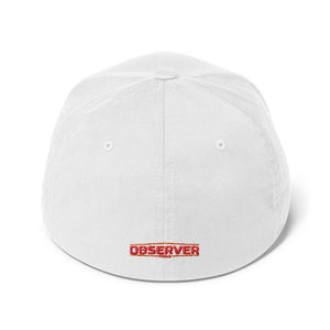 Structured Twill Cap - Orange Embroidered Logo - Observer Tools