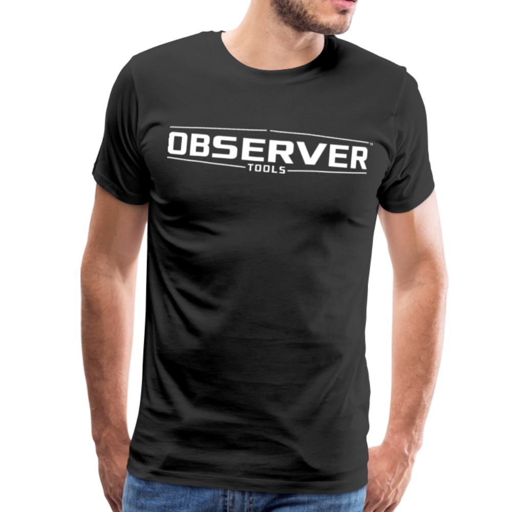 Men's T-Shirt - White Logo - Observer Tools