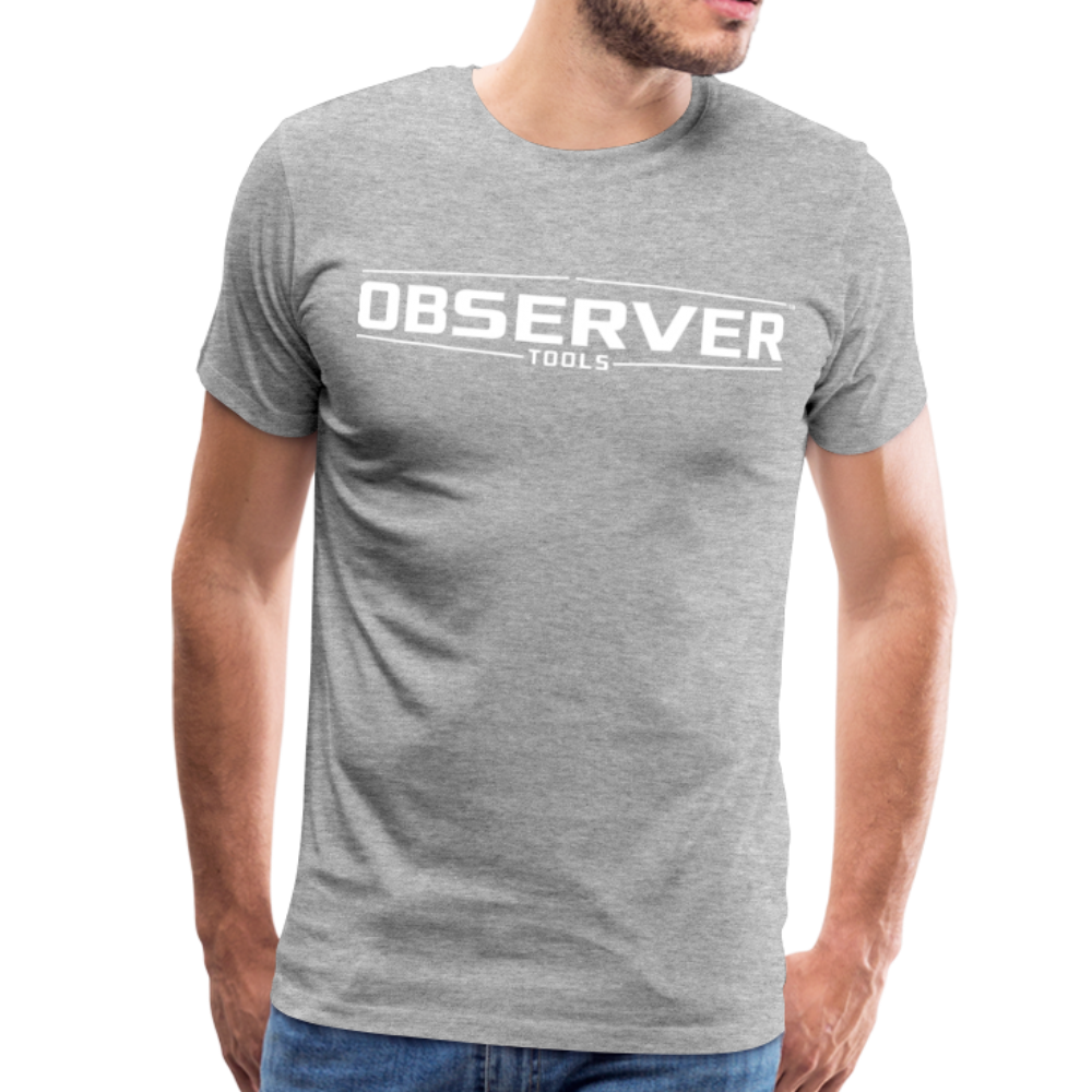 Men's T-Shirt - White Logo - Observer Tools