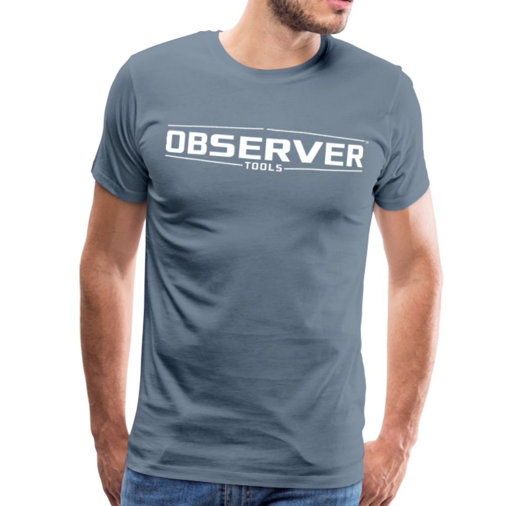 Men's T-Shirt - White Logo - Observer Tools