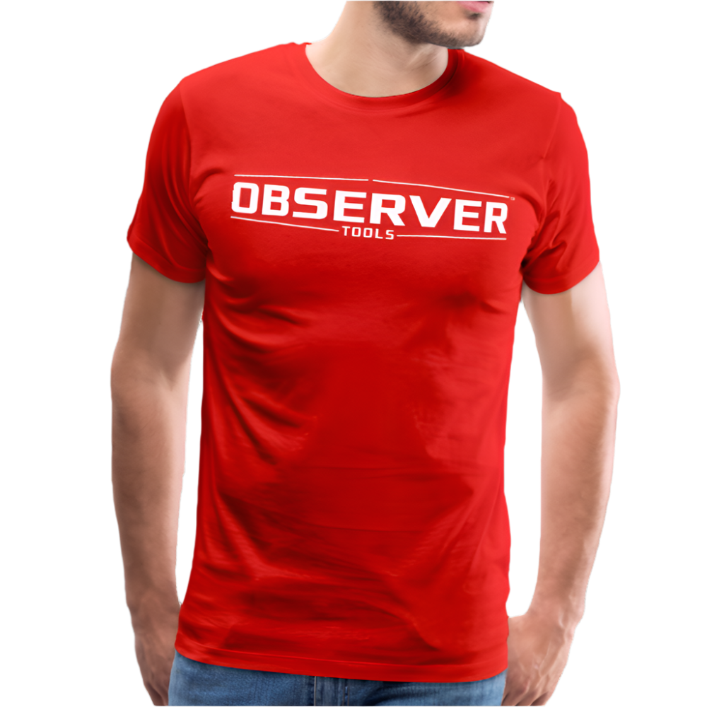 Men's T-Shirt - White Logo - Observer Tools