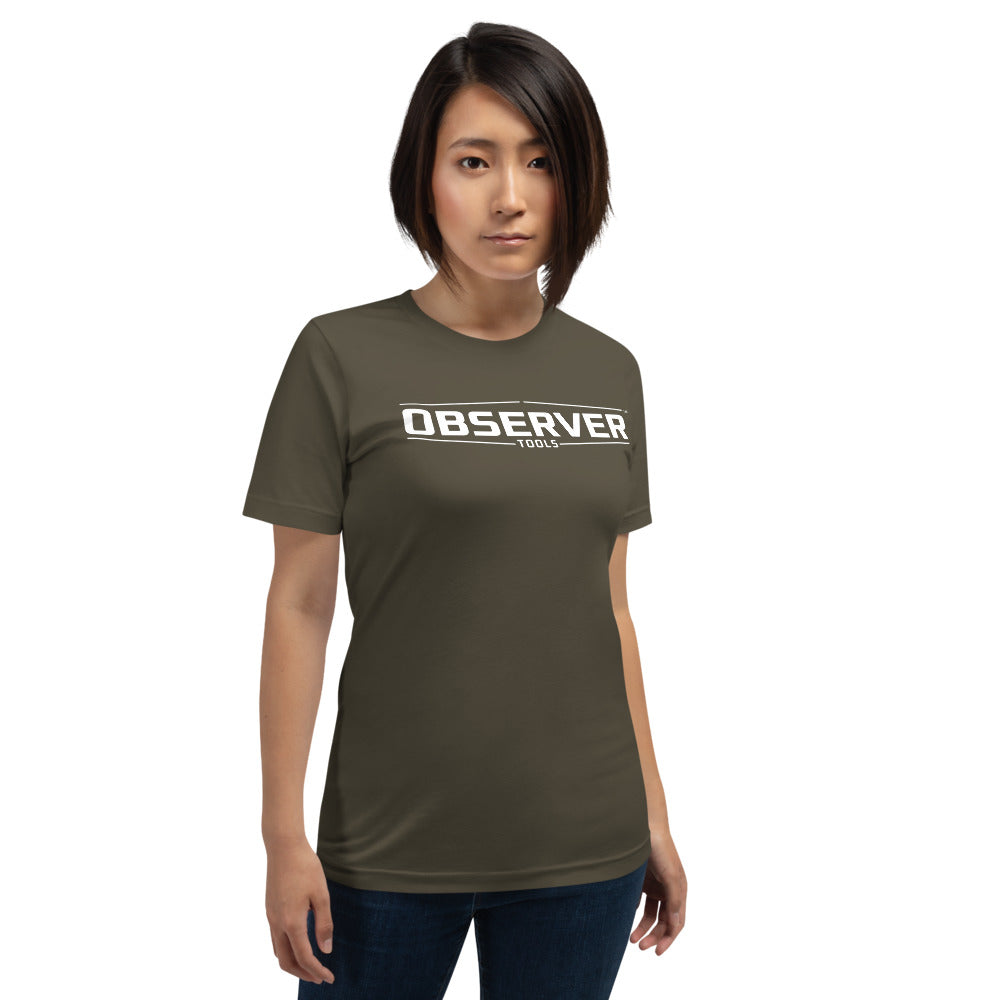 Women's Classic-Fit T-Shirt - White Logo - Observer Tools