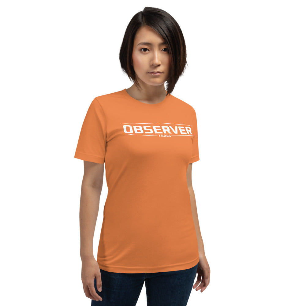 Women's Classic-Fit T-Shirt - White Logo - Observer Tools